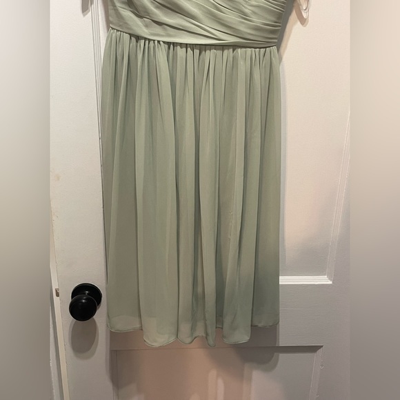 Bill Levkoff Strapless Dress - pistachio color -Size 4 - Picture 9 of 11